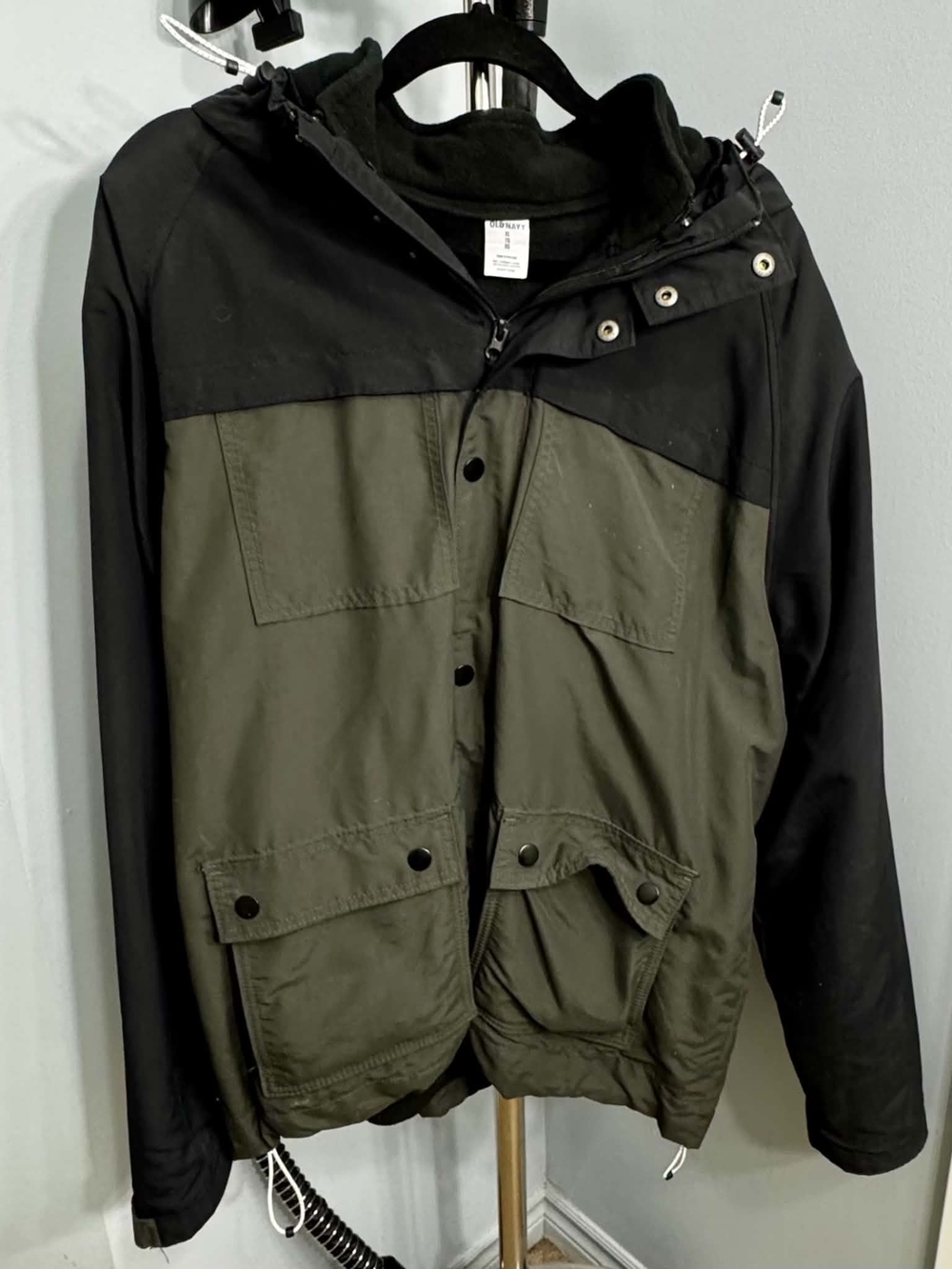 Old Navy Colorblock Hooded Jacket Size XL